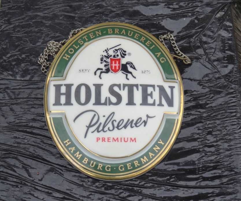 Porcelanowe logo piwa Holsten