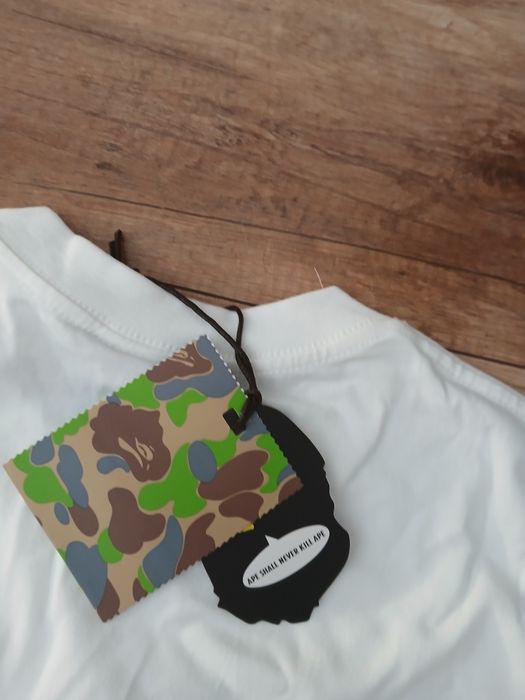 Biala koszulka bape