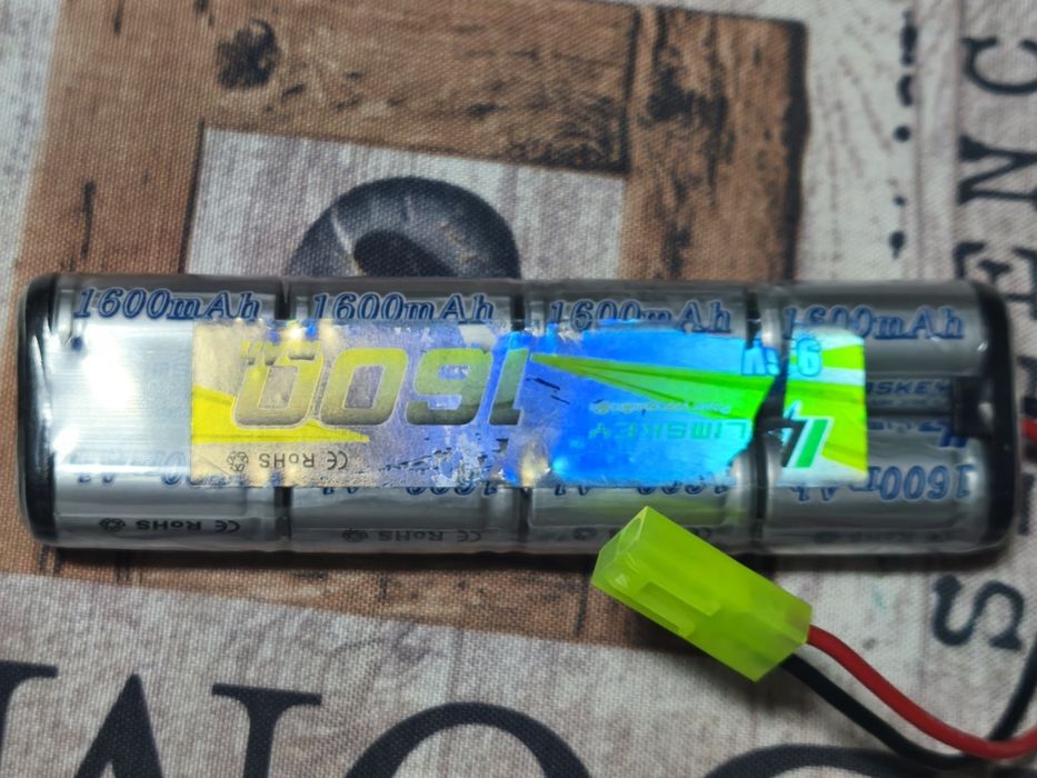 Bateria NiMH para airsoft 9.6V 1600mAh