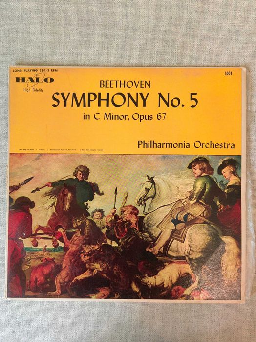 Vinil LP de Beethoven "Symphony No. 5 in C Minor, Opus 67"