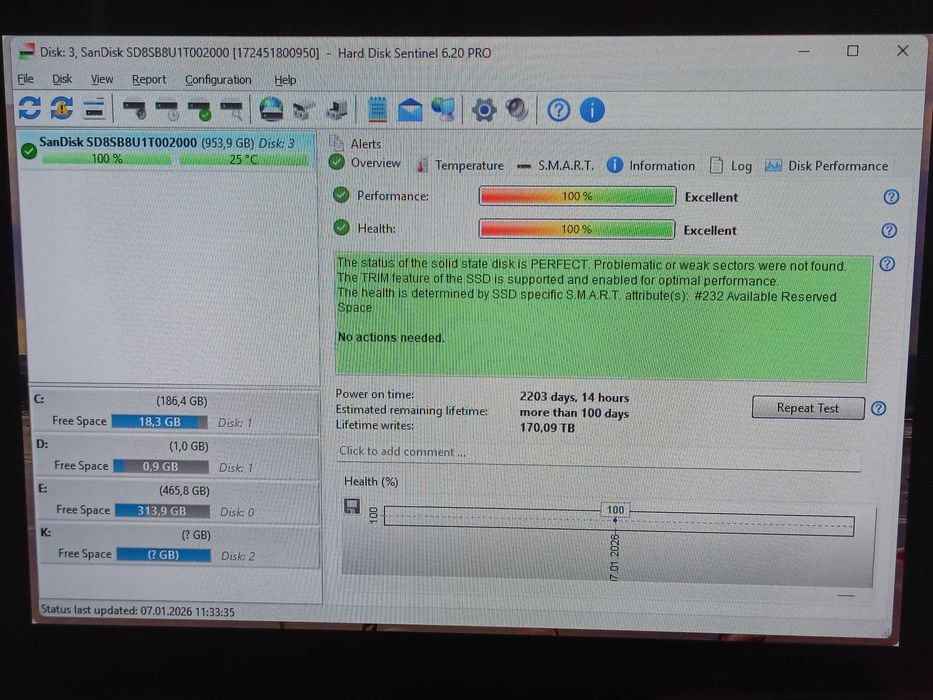 1TB SSD накопичувач SanDisk X400 SATAIII 2.5"