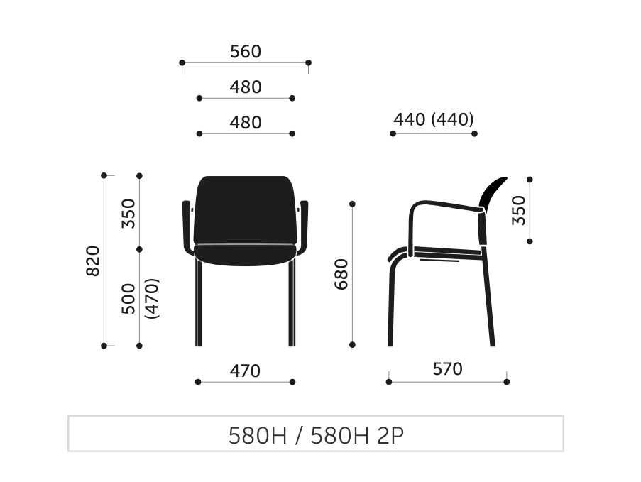 Krzesło Bit 580H poekspozycyjny model