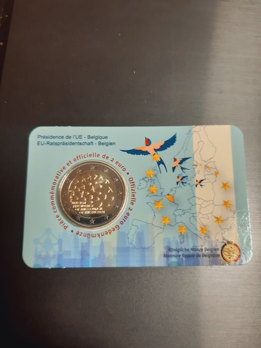 Coincard 2€ belgica presidencia ue 2024
