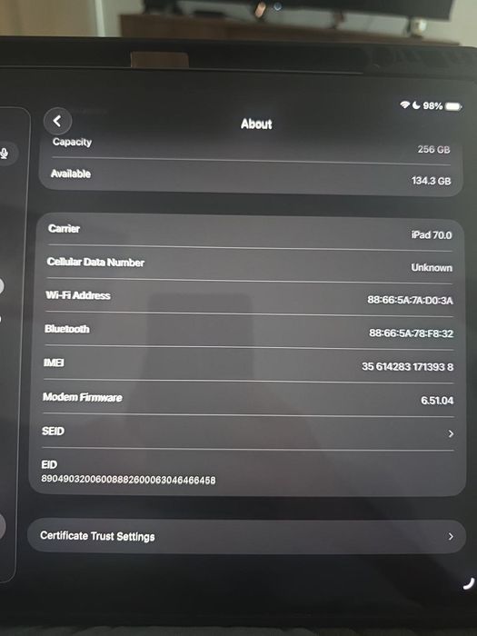 Apple iPad Pro 12.9” M1 5.ª Geração – 256GB – Wi-Fi + Cellular 5G