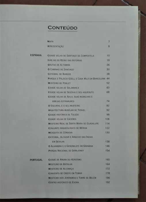 Coleção PATRIMÓNIO MUNDIAL da UNESCO, 12 volumes encadernados
