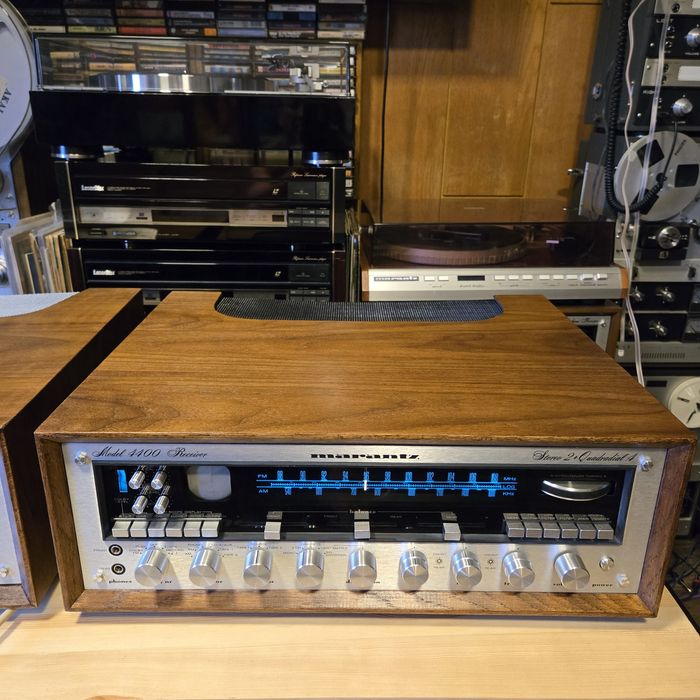 Amplituner po serwisie Marantz 4400 oscyloskop Monster Vintage