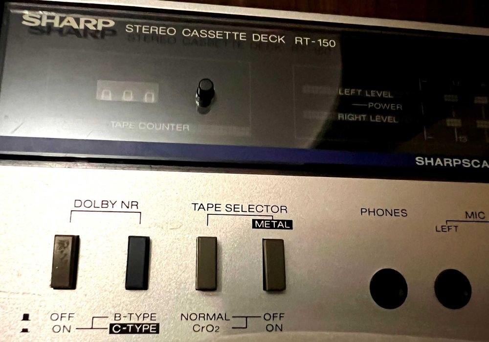 терміново продам SHARP RT-150 Dolby B-C касетна дека вінтаж