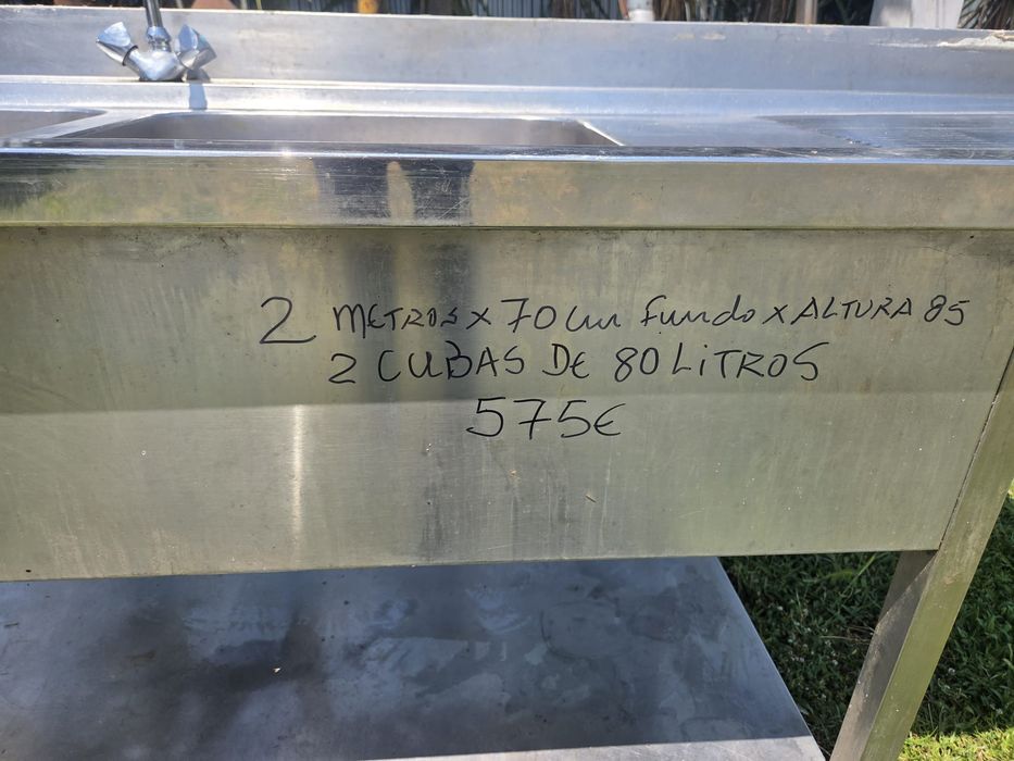 Bancada em inox  em estado novo