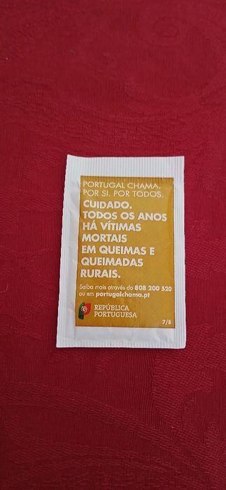 Pacote de açúcar Delta Portugal chama