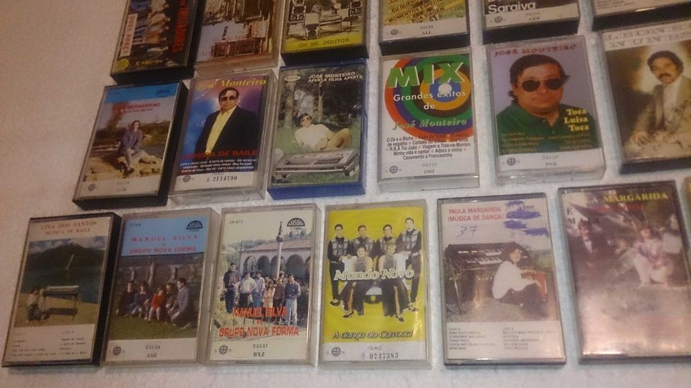 música de baile, tradicional, regional e pimba (cassetes) portuguesa