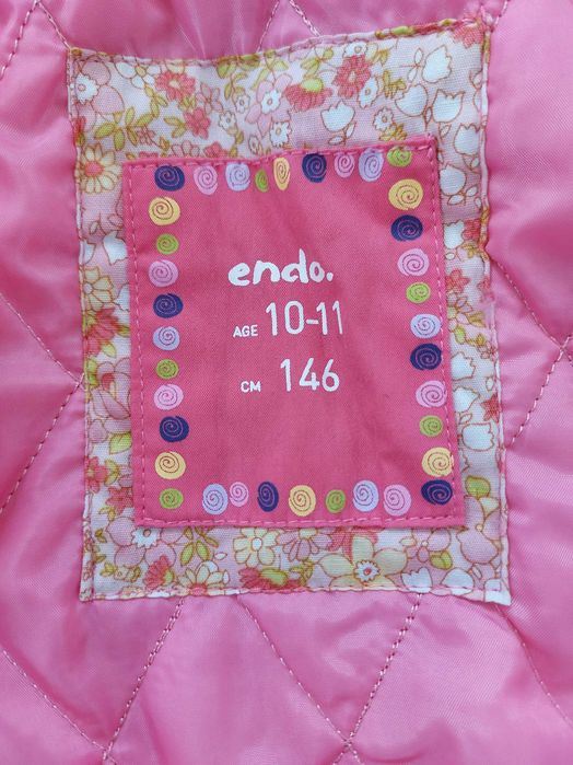 Wiosenna kurtka / parka dziewczęca z odpinaną kamizelką (Endo) 146 cm