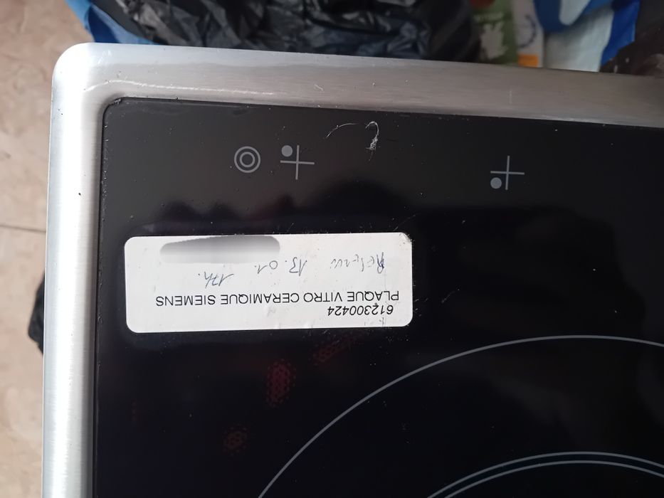 Placa de Vitrocerâmica Siemens NOVA – Placa Dependente / Polivalente