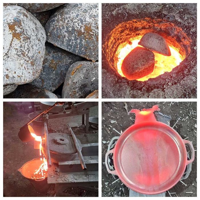 Жаровня сковорода чавунна гриль 40/4см