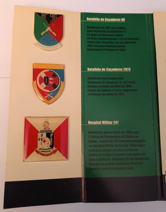 Insígnias da Guerra Colonial (6 Pins)