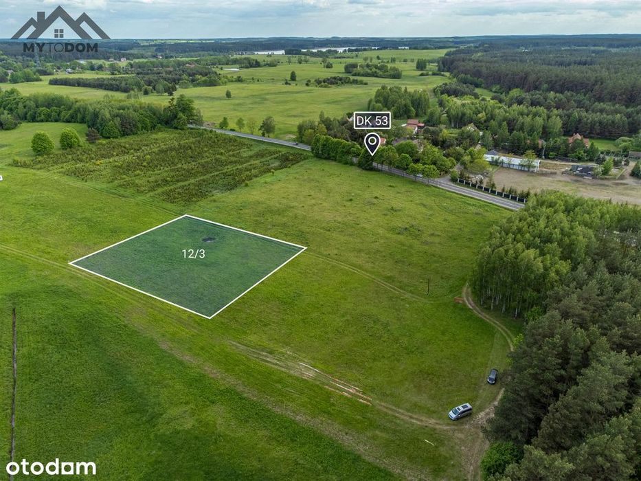 Działka 30a pod lasem Tylkowo, Mazury - Widok 2