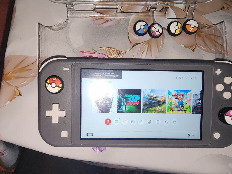 Nintendo switch lite +быстрая карта на 128gb