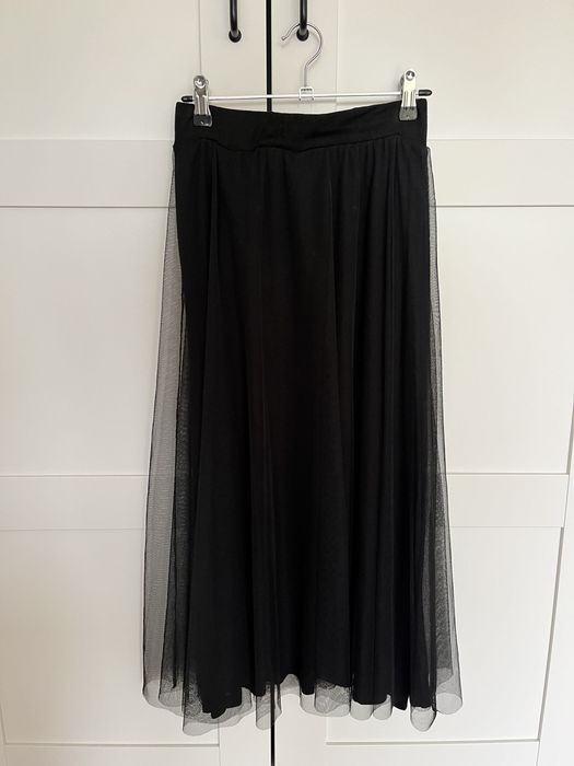Spódnica midi maxi z siateczka elegancka lekka reserved xs 34