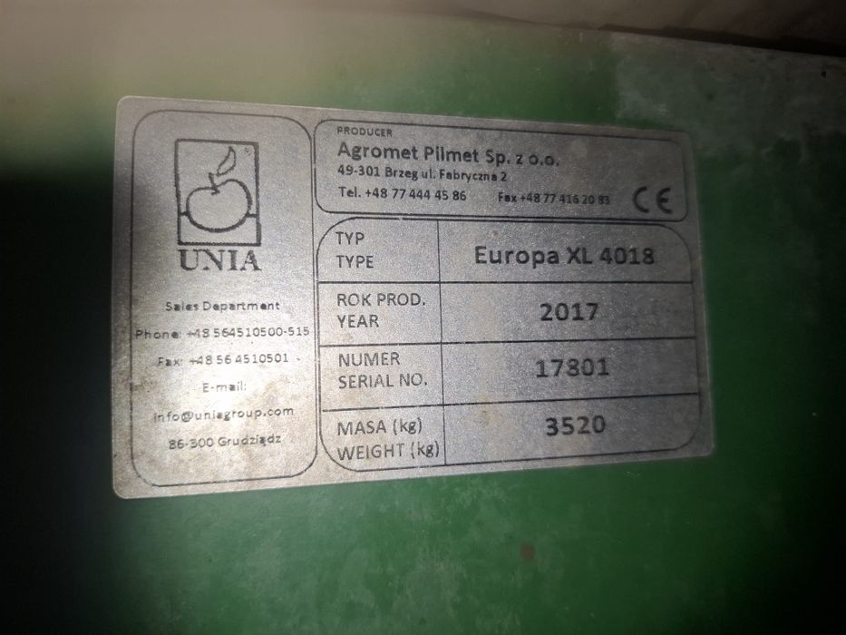 Opryskiwacz Unia Europa xl 4018