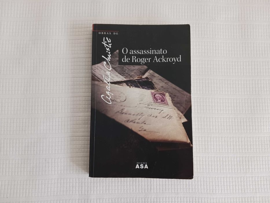 Livro O assassinato de Roger Ackroyd nº1, de Agatha Christie