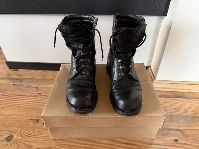 Buty wojskowe skórzane