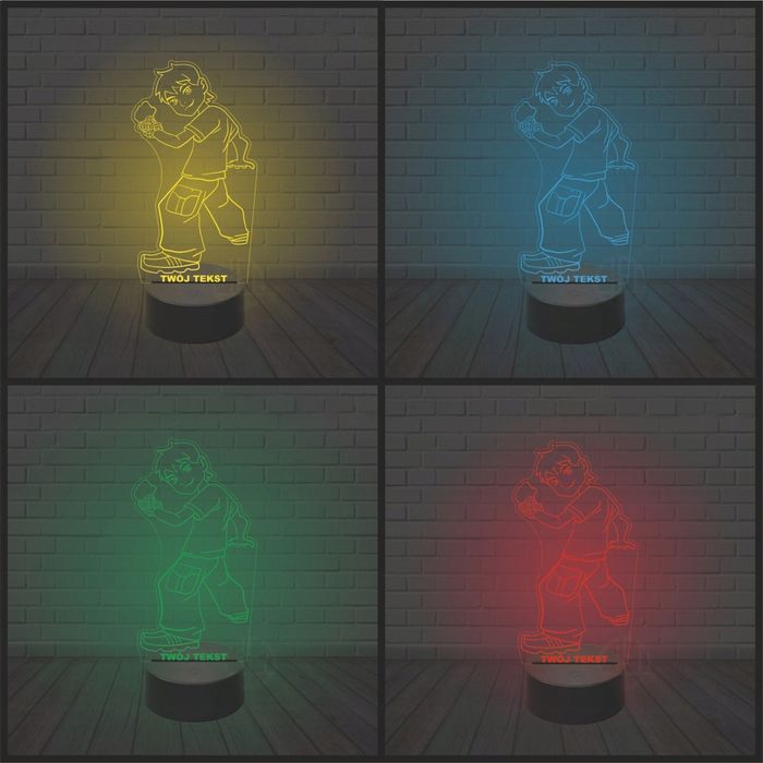 Lampka nocna na biurko LED 3D grawer BEN 10