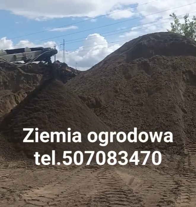 Ziemia ogrodowa przesiana