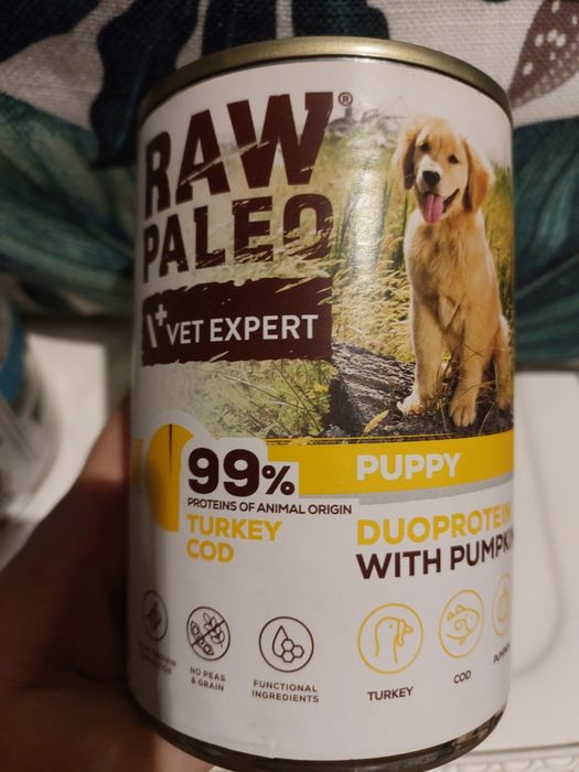2 puszki dla szczeniaka 400g - RAW Paleo i Dolina Noteci