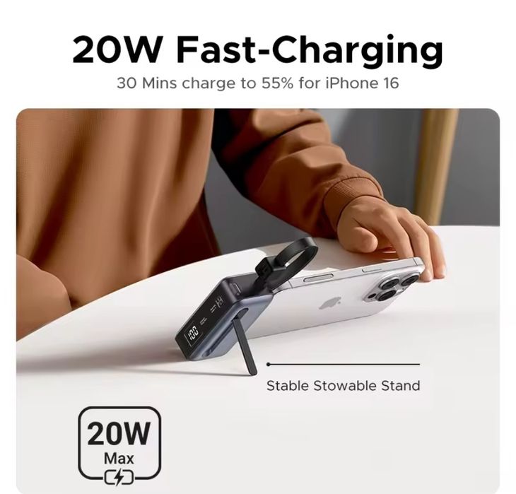 Ugreen Nexode 5000mAh 20W, компактний повербанк