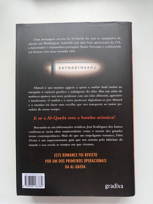 Livro "Fúria Divina" de José Rodrigues dos Santos (Portes Gratuitos)