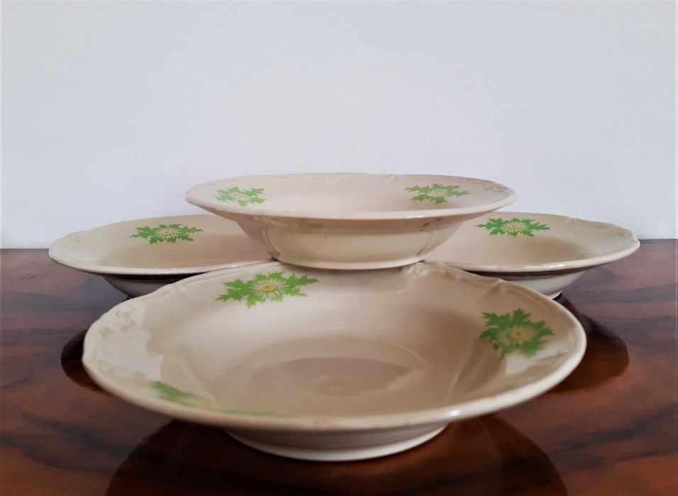 Tułowice Made In Poland Talerze Miski Talerzyk PRL Vintage Retro