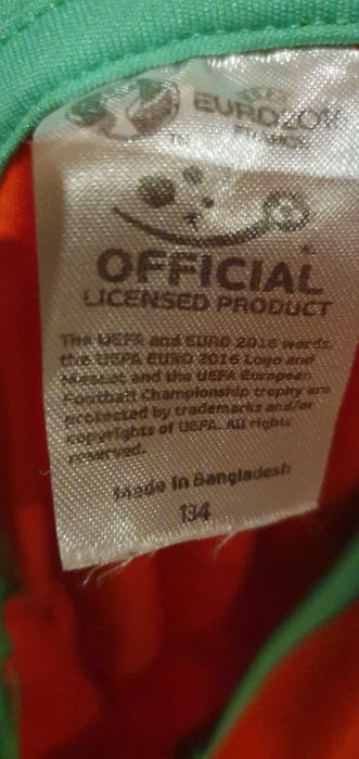 Camisola Oficial Criança Portugal Euro 2016 9/10Y