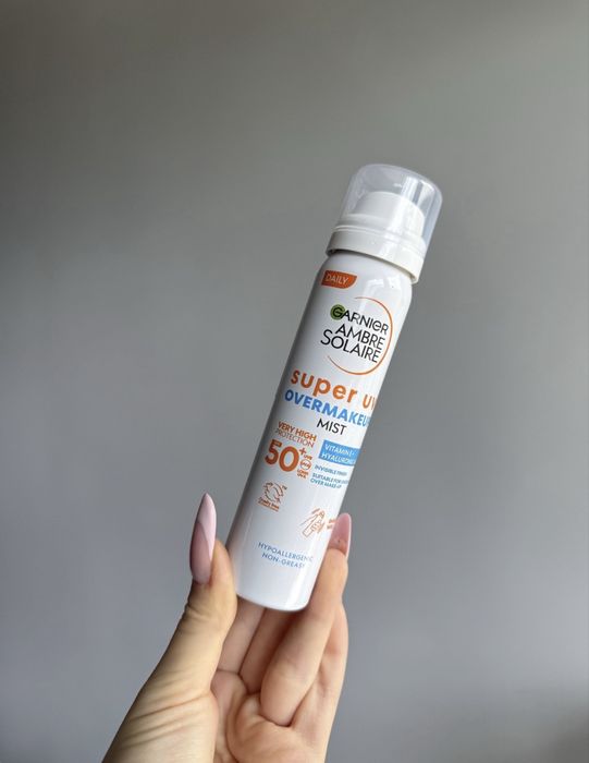 Garnier Ambre Solaire Super Uv Overmakeup Mist Mgiełka Ochronna do Twarzy SPF50+