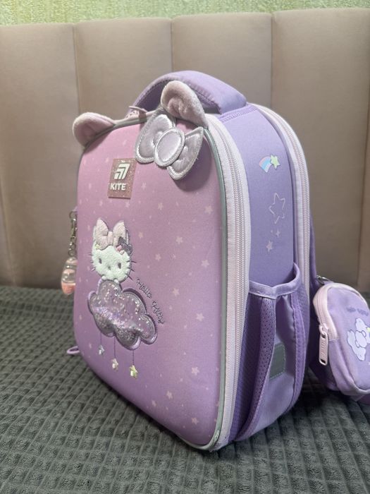 Оригінальний рюкзак Kite,  Hello Kitty, каркасний для дівчаток
