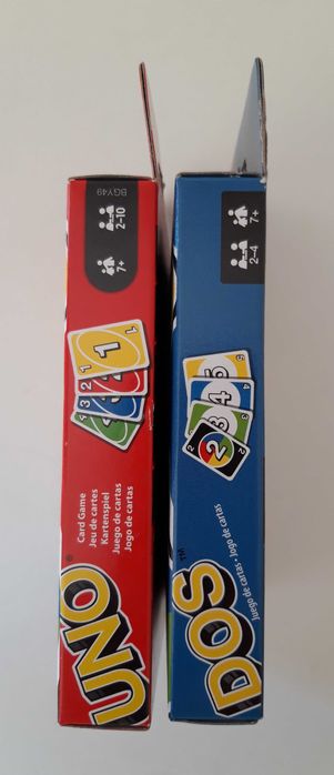 Jogos de cartas UNO e DOS - Artigos Novos.