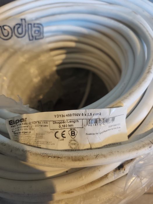 Przewód okrągły 5 x 2,5 elpar