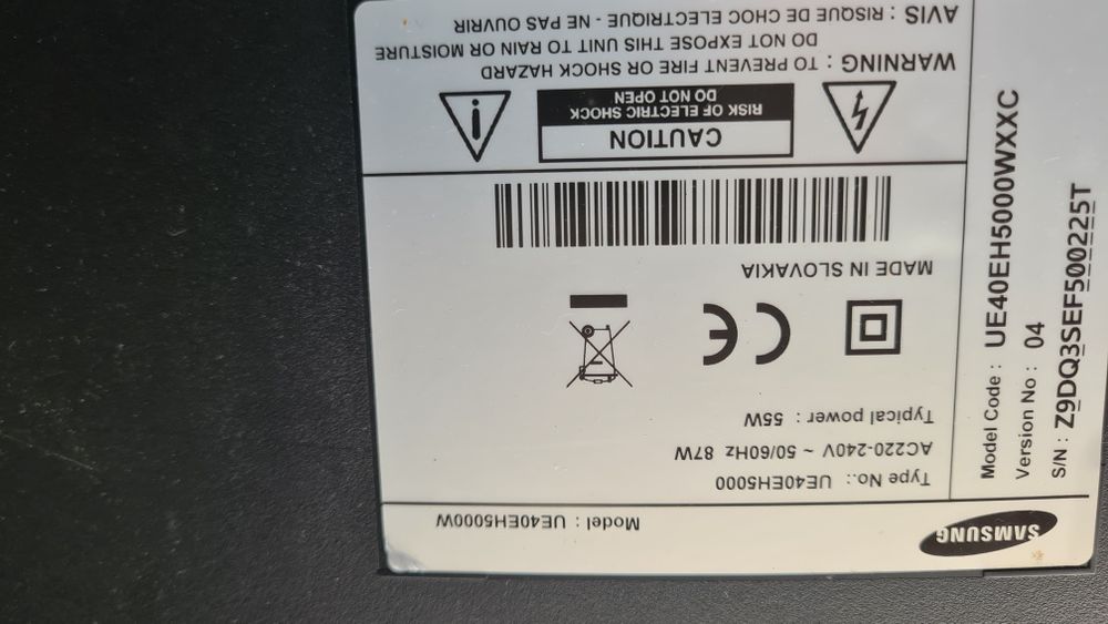 TV LG UE40EH500 para peças