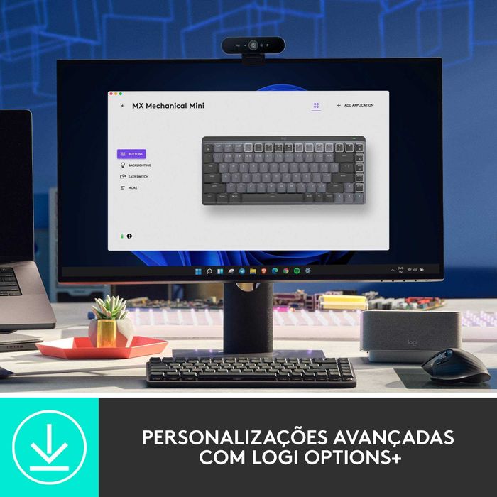 Teclado LOGITECH MX Mechanical Mini - como novo
