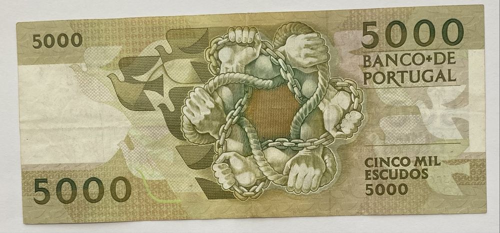 Nota 1096 - Cinco Mil Escudos Ch.2A - 1991