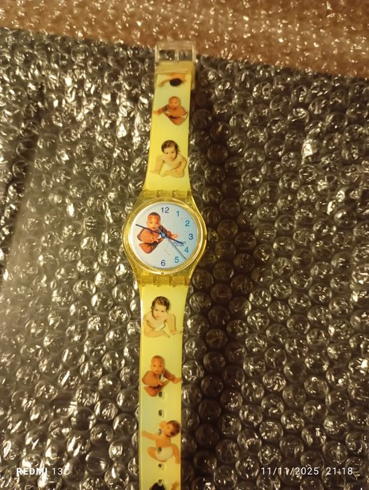 Relógio Swatch "fraldinhas"
