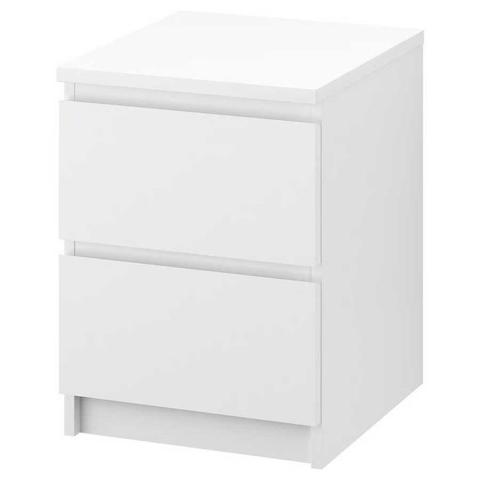 Komoda Ikea MALM, 2 szuflady, biały, 40x55 cm