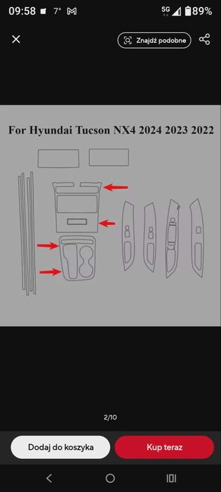 Folia TPU PPK Hiundai Tucson NX4