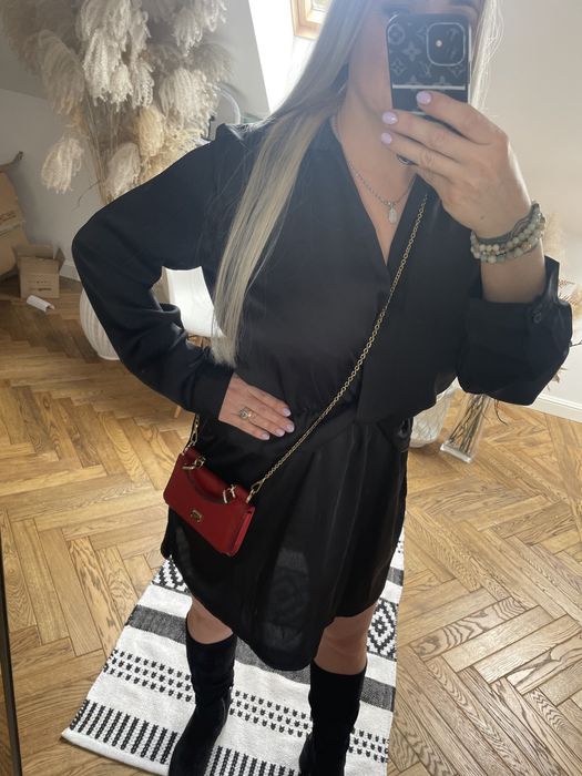 Sukienka 3xl czarna koszulowa 18 rozmiar