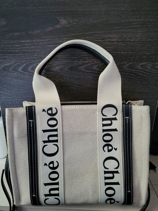 Duża torebka materialowa Chloe