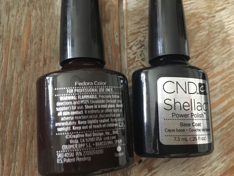 Vernizes shellac CND, gelinho