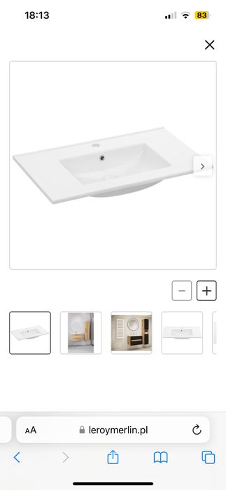 Umywalka ceramiczna 81 Essential SENSEA