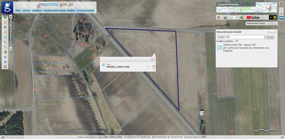 Działkę rolną sprzedam