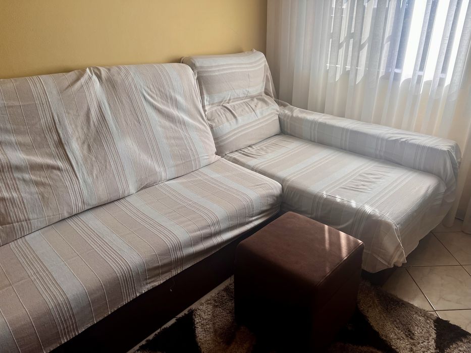 Sofá-Cama Chaise Longue Quatro Lugares