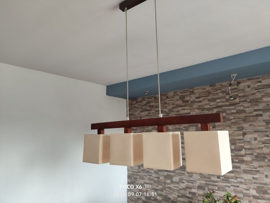 Lampa wisząca+ lampa stołowa
