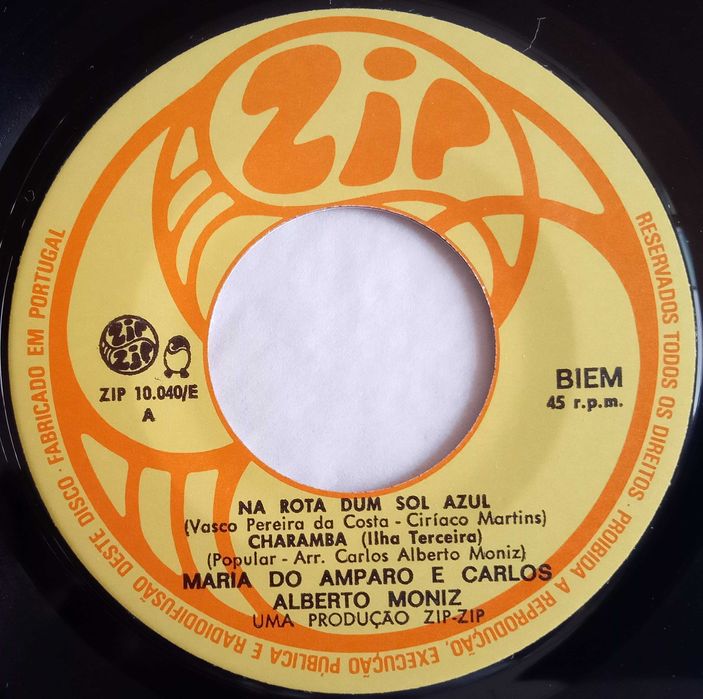 Carlos Alberto Moniz e Maria do Amparo - - - - - Na Rota Sol Azul - EP