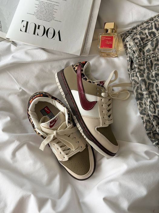 НОВИНКА! Nike SB Dunk Low White Cheetah 36 37 38 39 40 найк сб данк лоу